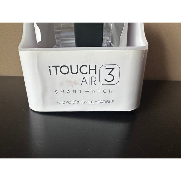 iTouch Air 3 44mm Black Case/ Black Strap Smartwatch New in Open Box - Picture 6 of 8